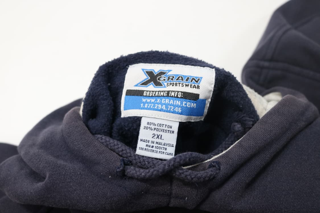 X-Grain Sportswear 엑스그레인 헤비웨이트 네이비 후디 상품이미지10