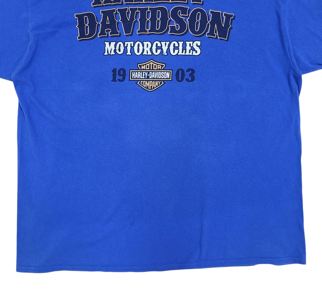 Harley-Davidson 블루 반팔 티셔츠 상품이미지5