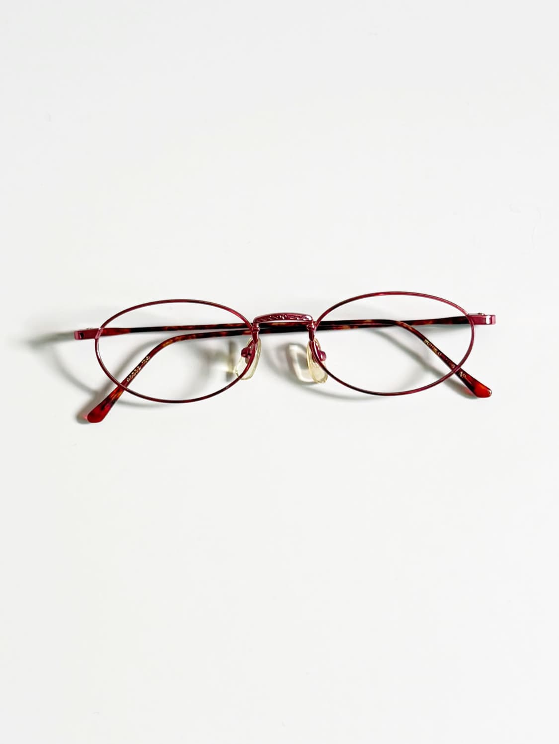 BANARO 핑크 슬림 오벌 메탈 프레임 빈티지 안경 상품이미지1