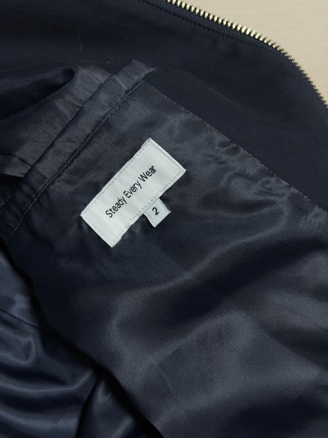 스테디에브리웨어 코튼 드리즐러 자켓 다크네이비 2 상품이미지3