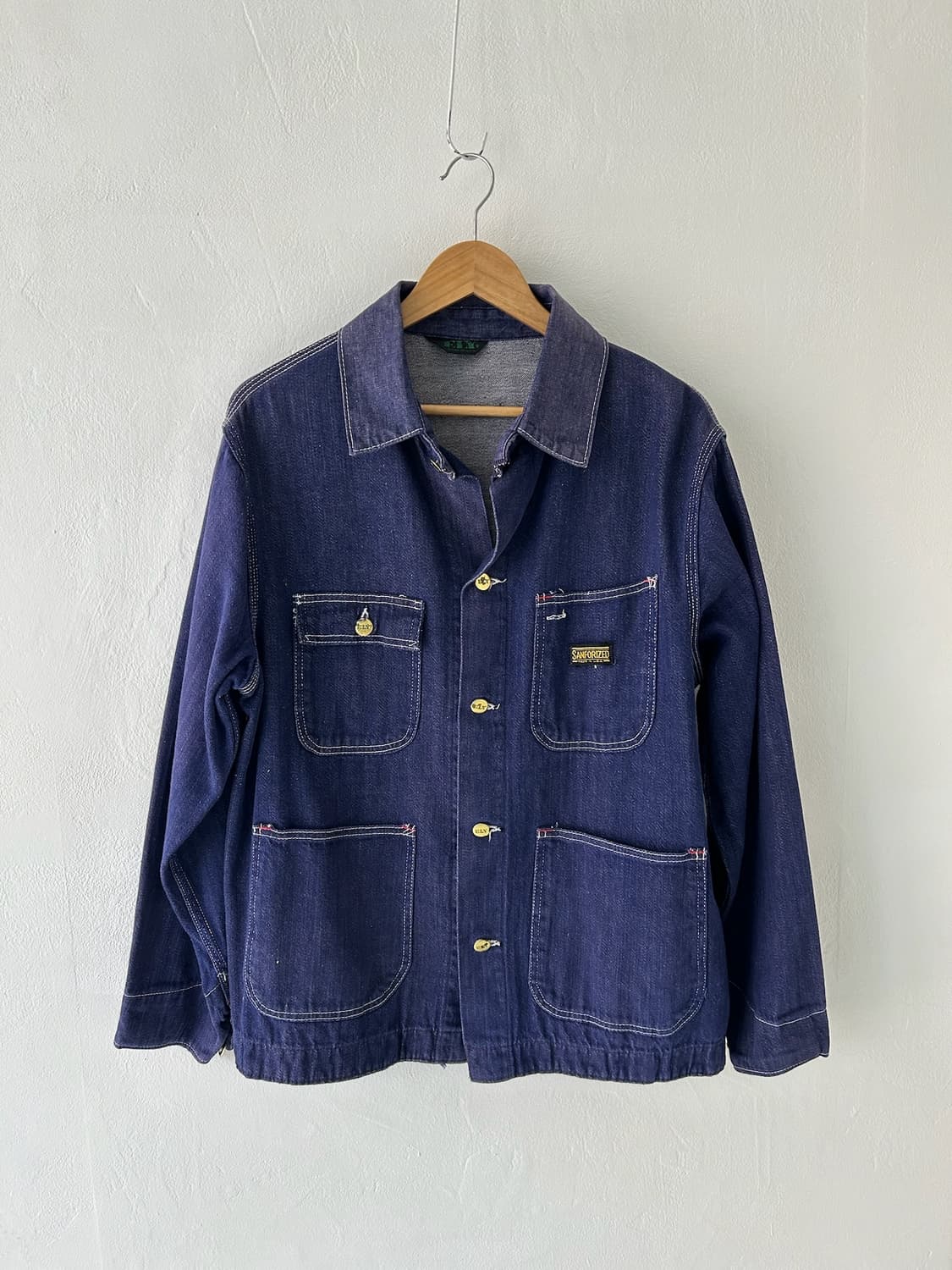 60-70's Ely Railroad Denim Chore Jacket. 상품이미지1