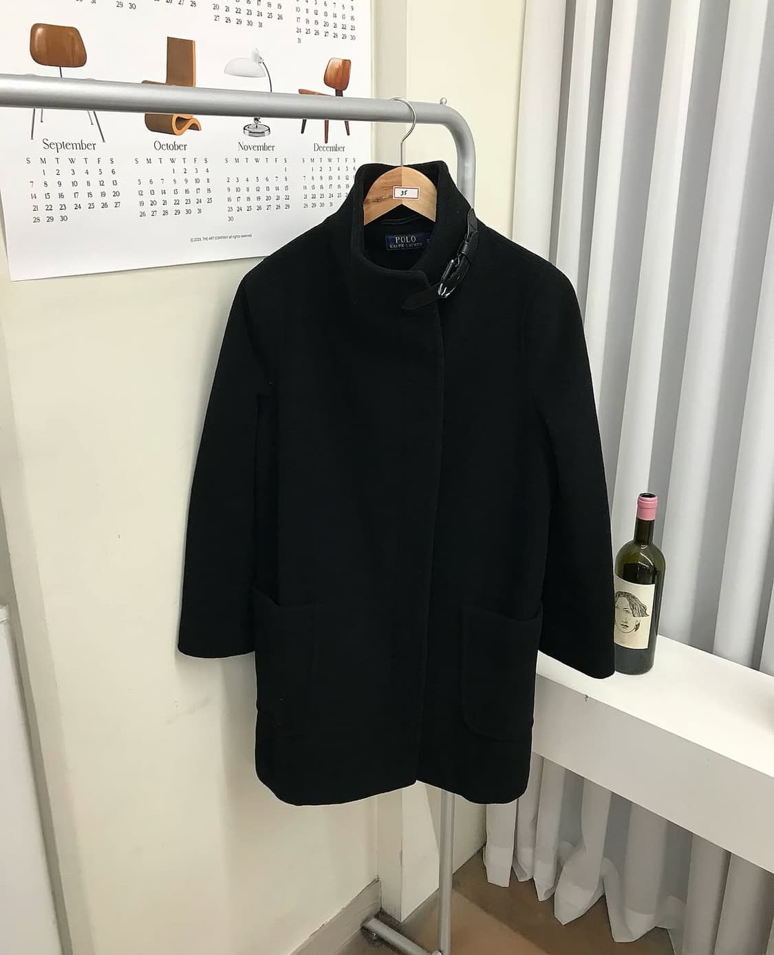 폴로 넥버클 울 코트 상품이미지1