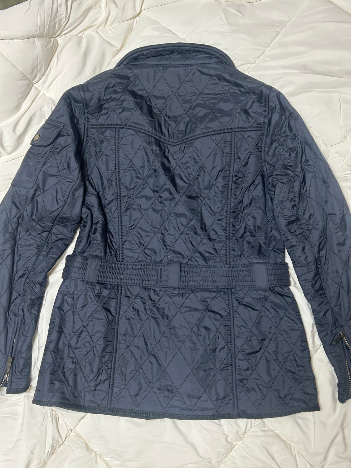 바버 인터네셔널 폴라 퀼팅 자켓 블랙 10 상품이미지4