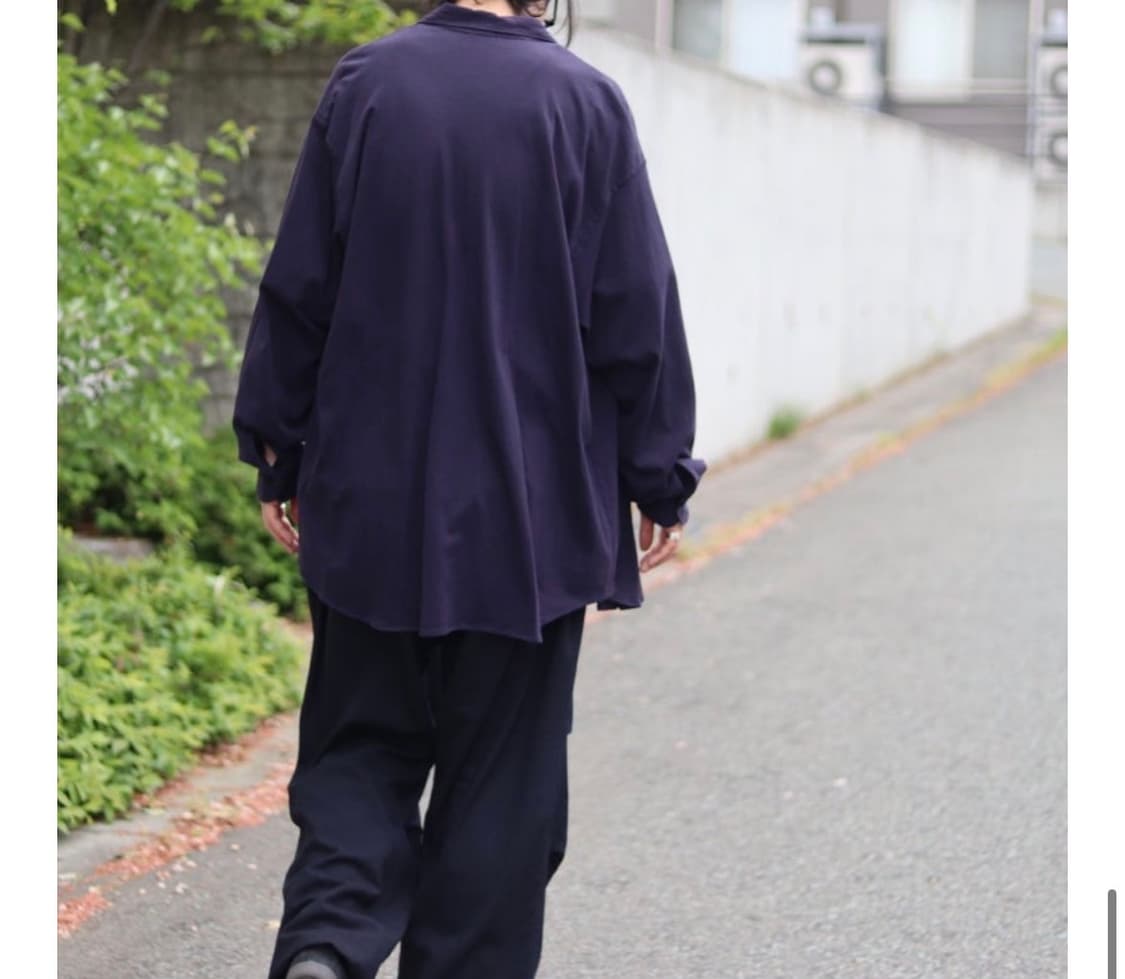 코모리 코튼 저지셔츠 네이비 3 상품이미지6