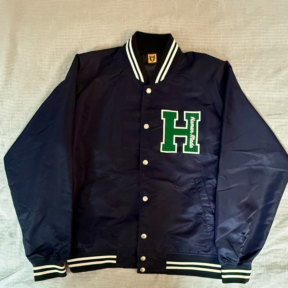 휴먼 메이드 나일론 바시티 자켓 네이비 XL 상품이미지2