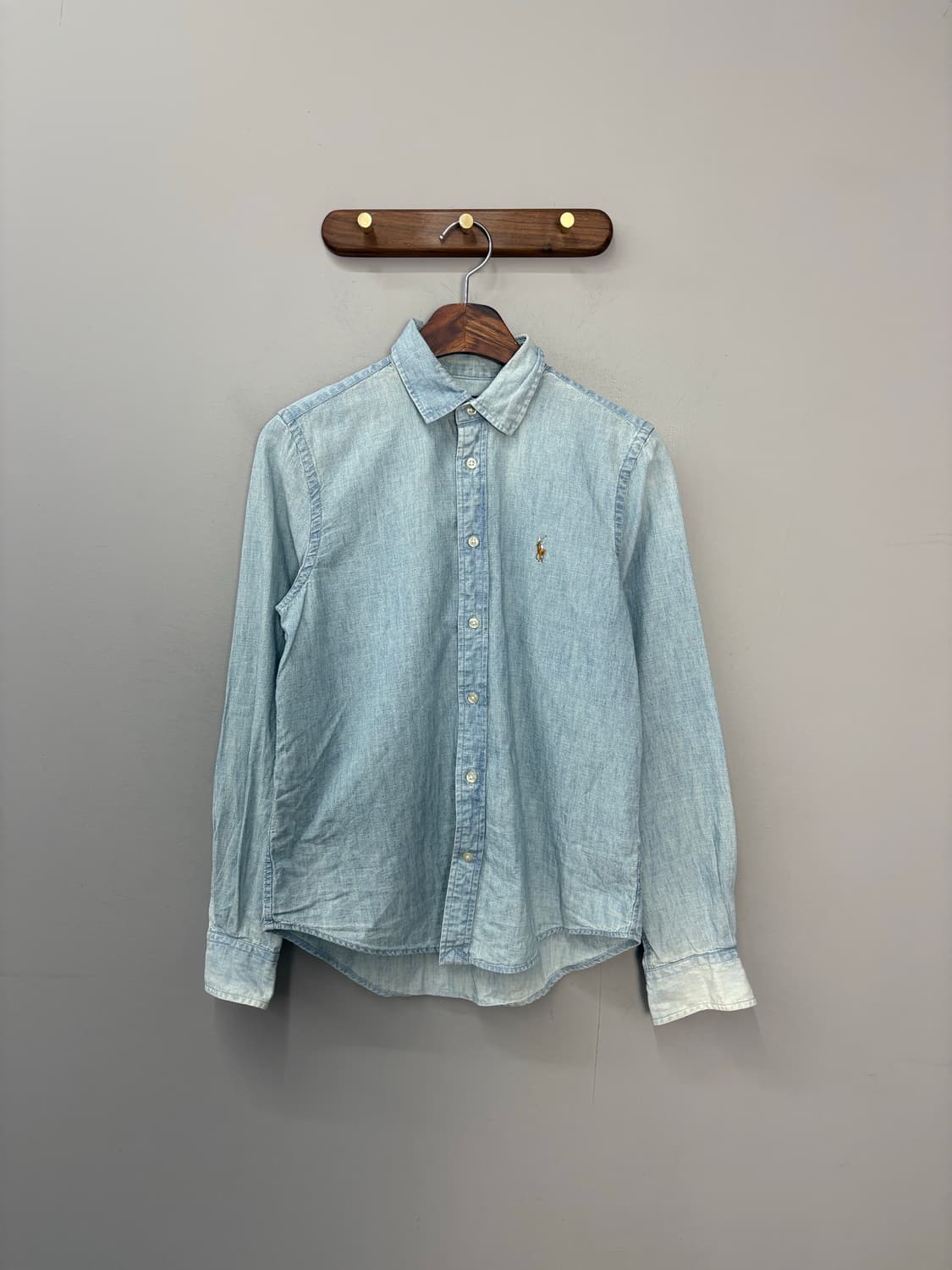 폴로랄프로렌 클래식핏 라이트워싱데님 셔츠 A2805 상품이미지2