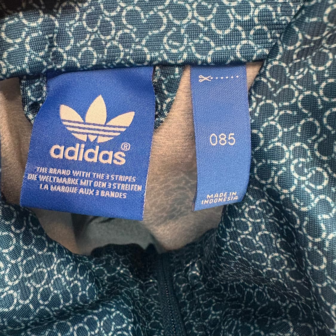 [정품/85] 아디다스 파이어버드 패턴 트랙탑 져지 블루 b15 상품이미지5