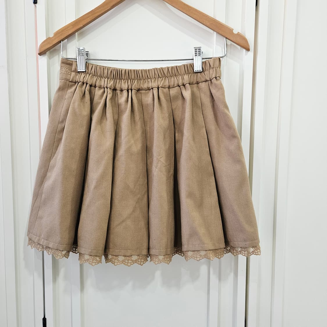 엑시즈팜 (axes femme) 초코무드 레이스 큐롯 스커트 상품이미지5