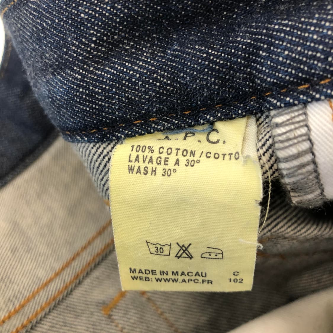 A.P.C. 아페쎄 쁘디스탠다드 생지 데님진 32 상품이미지6