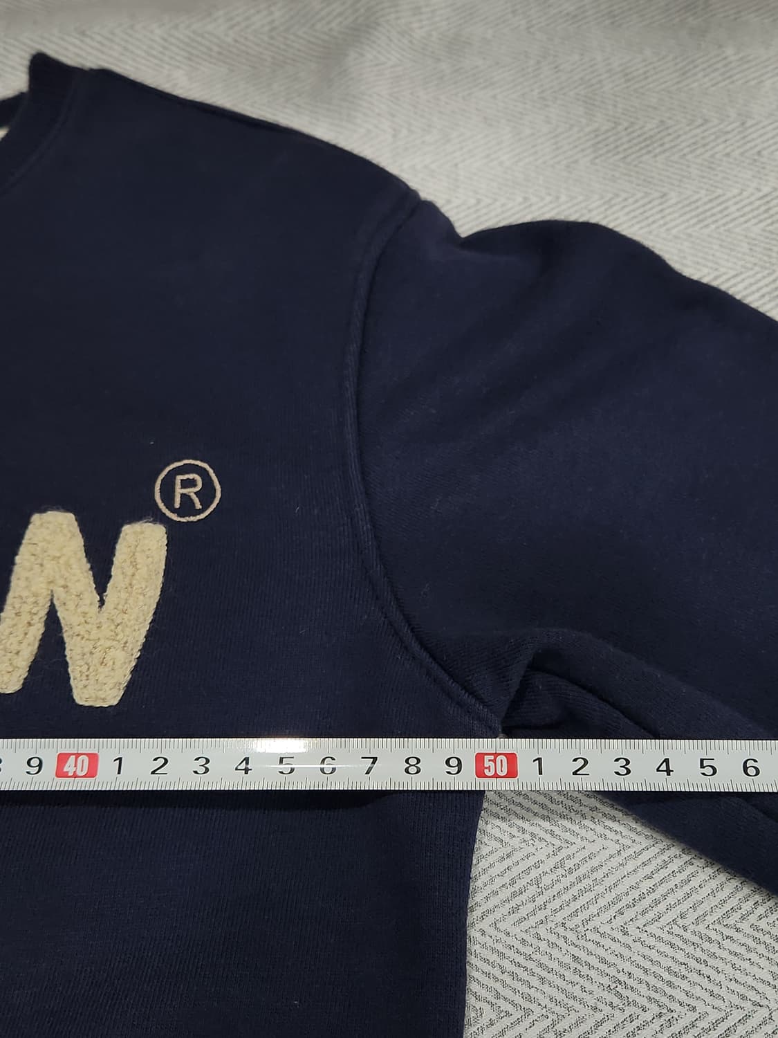 [S] 로드사인 네이비 맨투맨 티셔츠 여성 90사이즈 상품이미지6