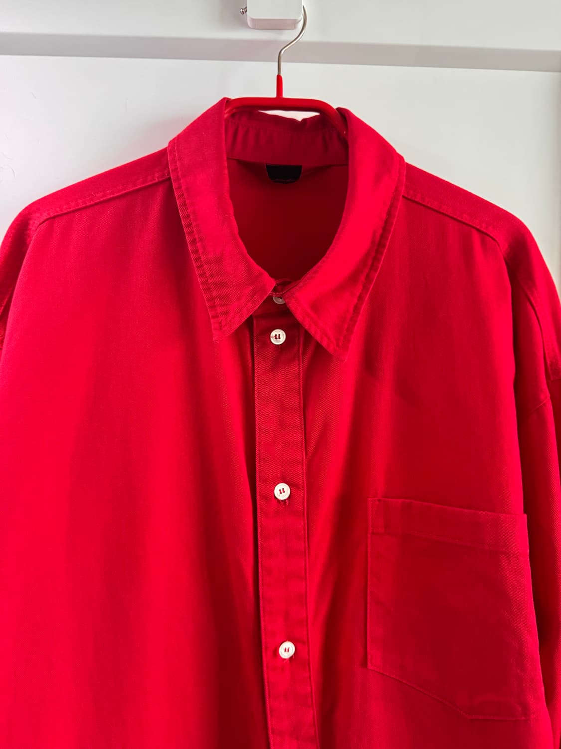 ANITYAIMLORIK MARIGOLD WASHED SHIRT RED 상품이미지9