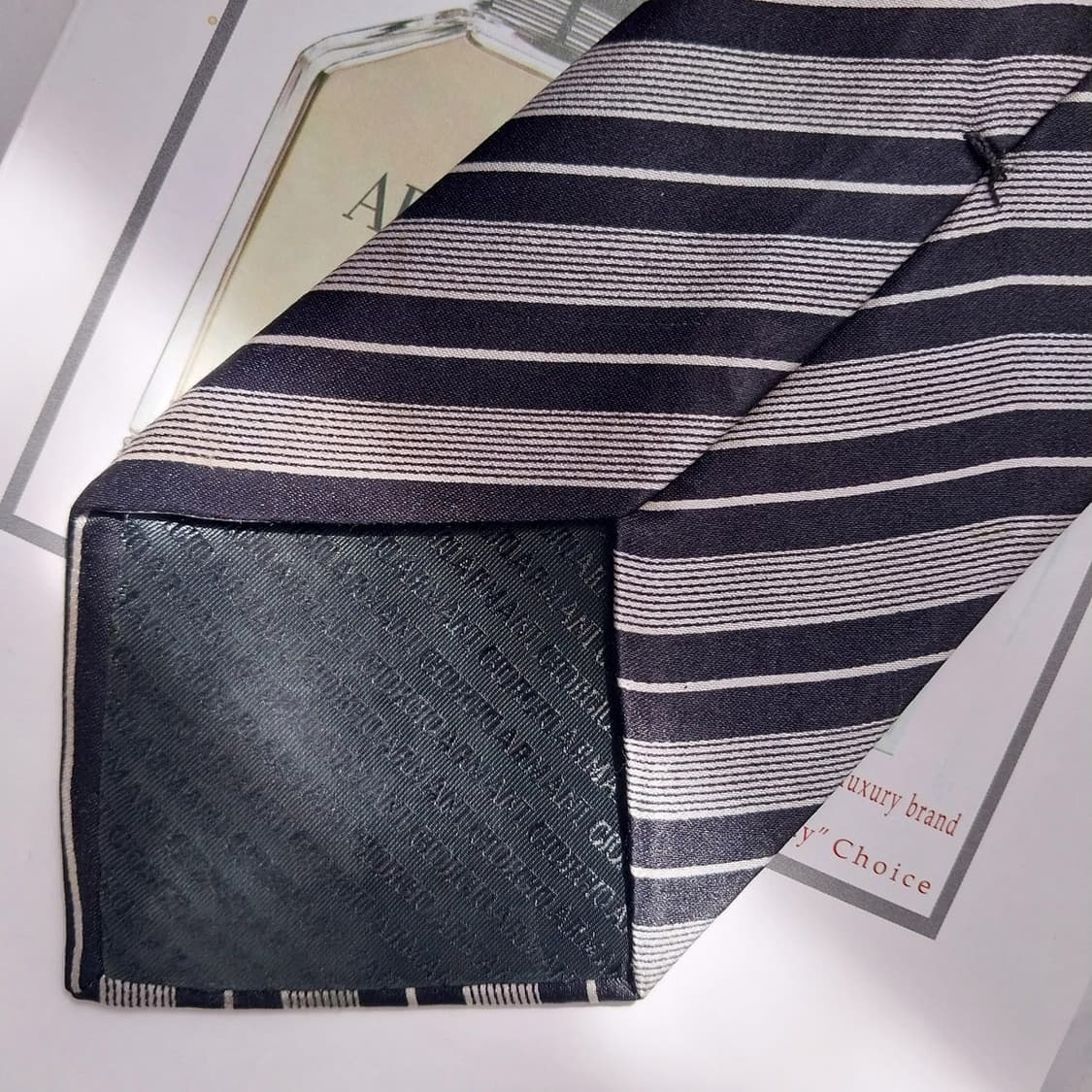 조르지오 아르마니 스트라이프 넥타이 9.5cm A+~A등급 K2348 상품이미지7