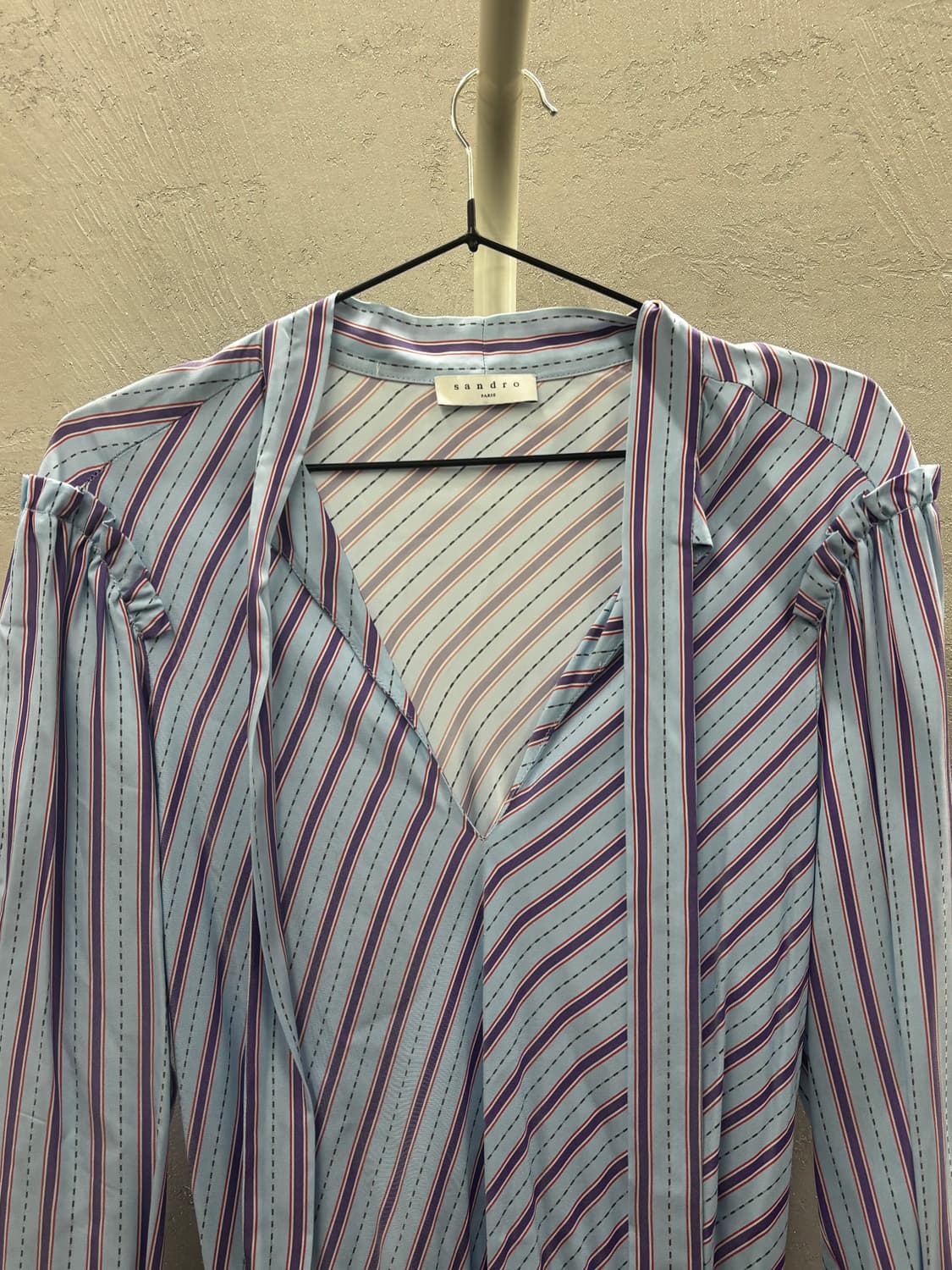 산드로 블루 컬러 스트라이프 드레스  상품이미지3