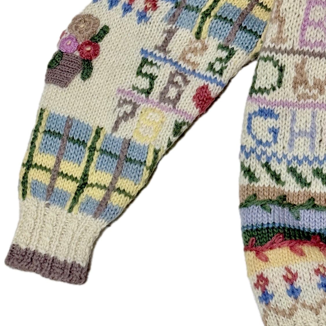 Vintage Jacquard knit cardigan 빈티지 자카드 상품이미지3