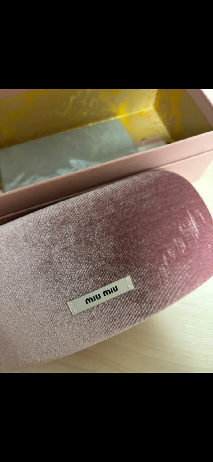 Miu Miu 라인스톤 로고 선글라스 아시아핏 상품이미지7