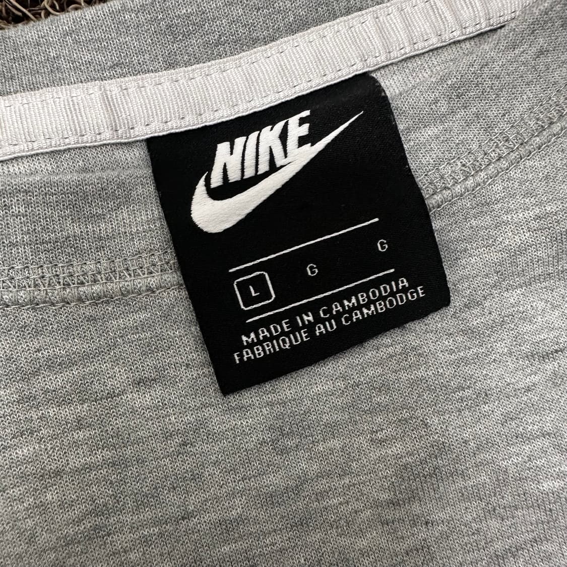 NIKE 나이키 크롭 여성 맨투맨 그레이 L 상품이미지3