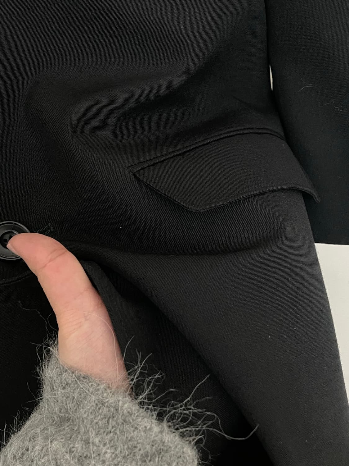 르메르 19ss 체스터필드 코트 검정 S 상품이미지3