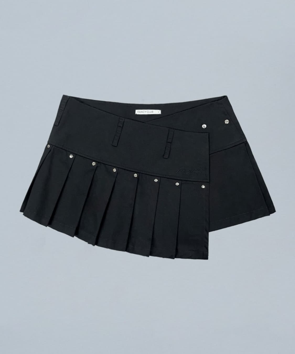 팬시클럽 PLEATS LAYERED WRAP SKIRT (BLACK) 상품이미지1