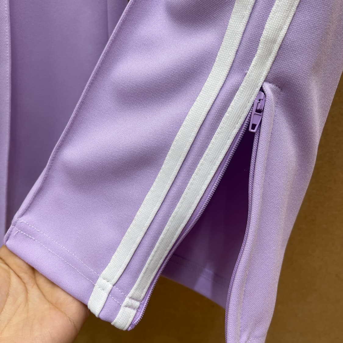 널디 트랙수트 셋업(연보라/화이트) 상품이미지10