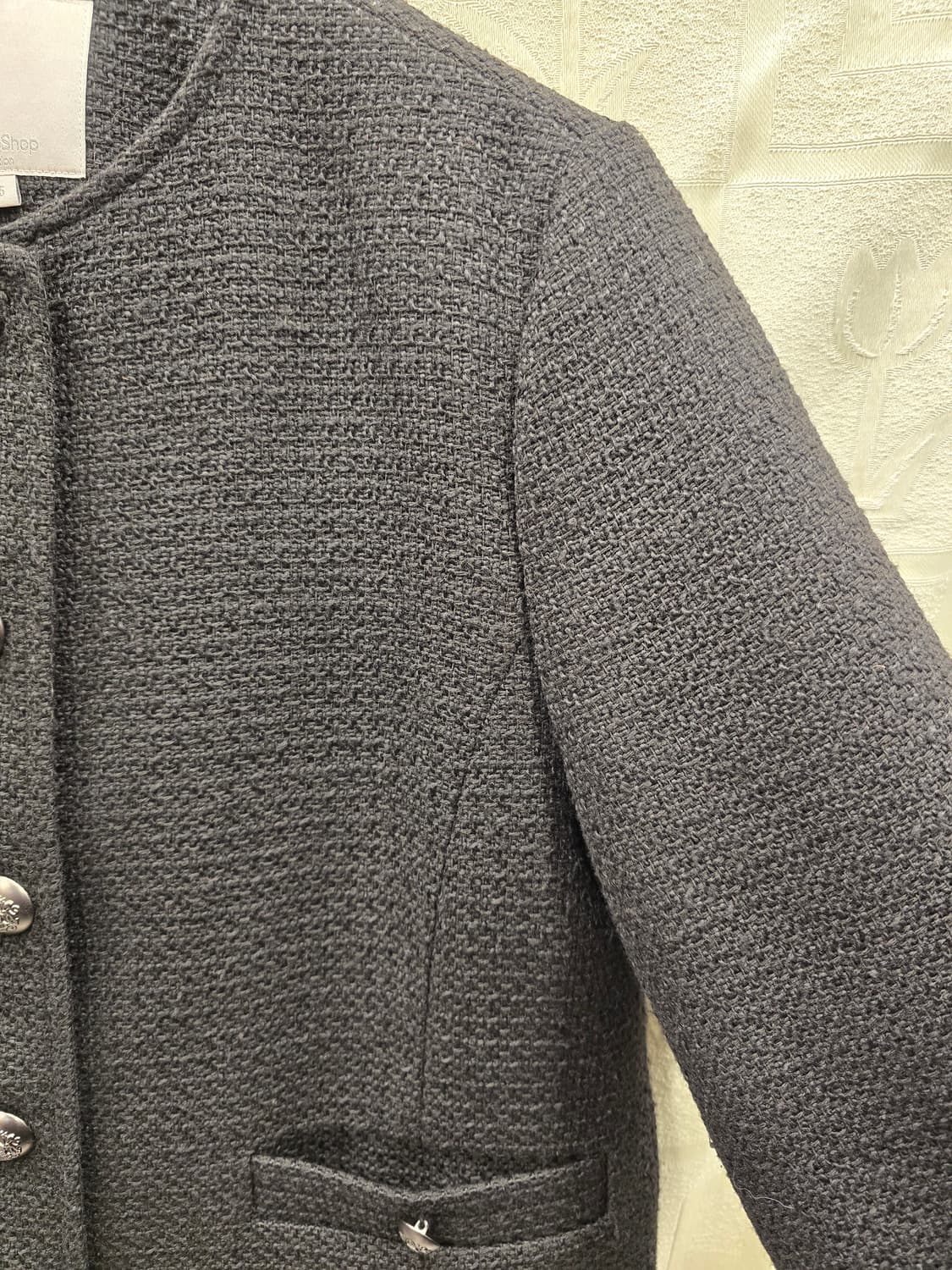 셀럽샵 블랙 트위드 자켓 55(S) 상품이미지3