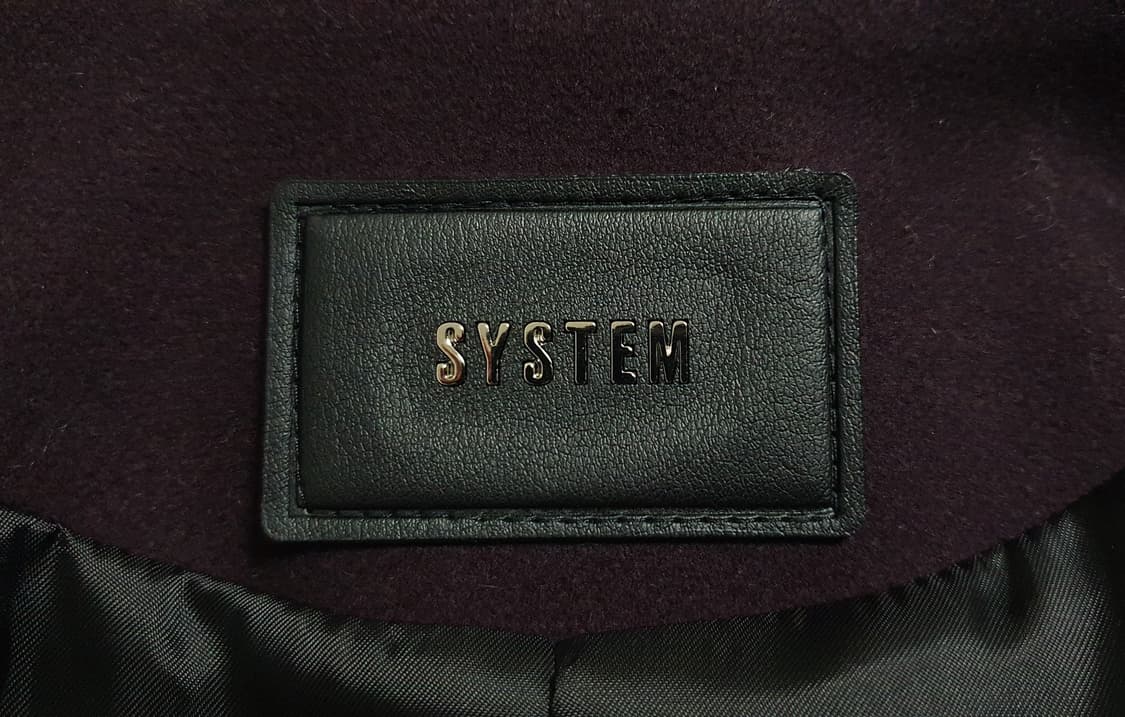 [System] 시스템옴므 싱글 체스터 코트 버건디/와인 95 상품이미지3