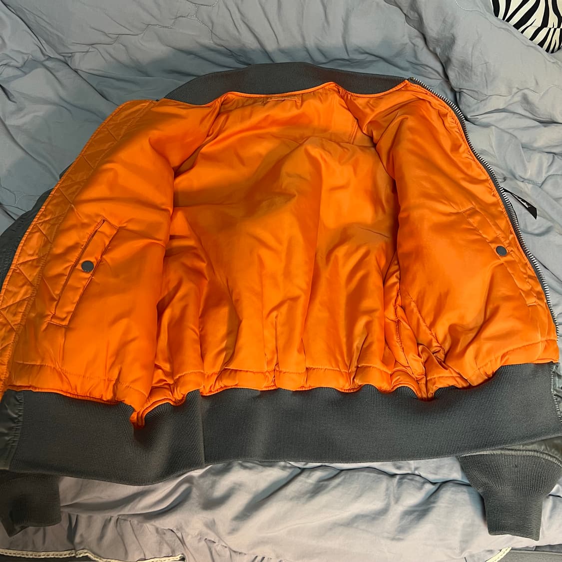 알파인더스트리 ma-1 건메탈 XL 상품이미지3