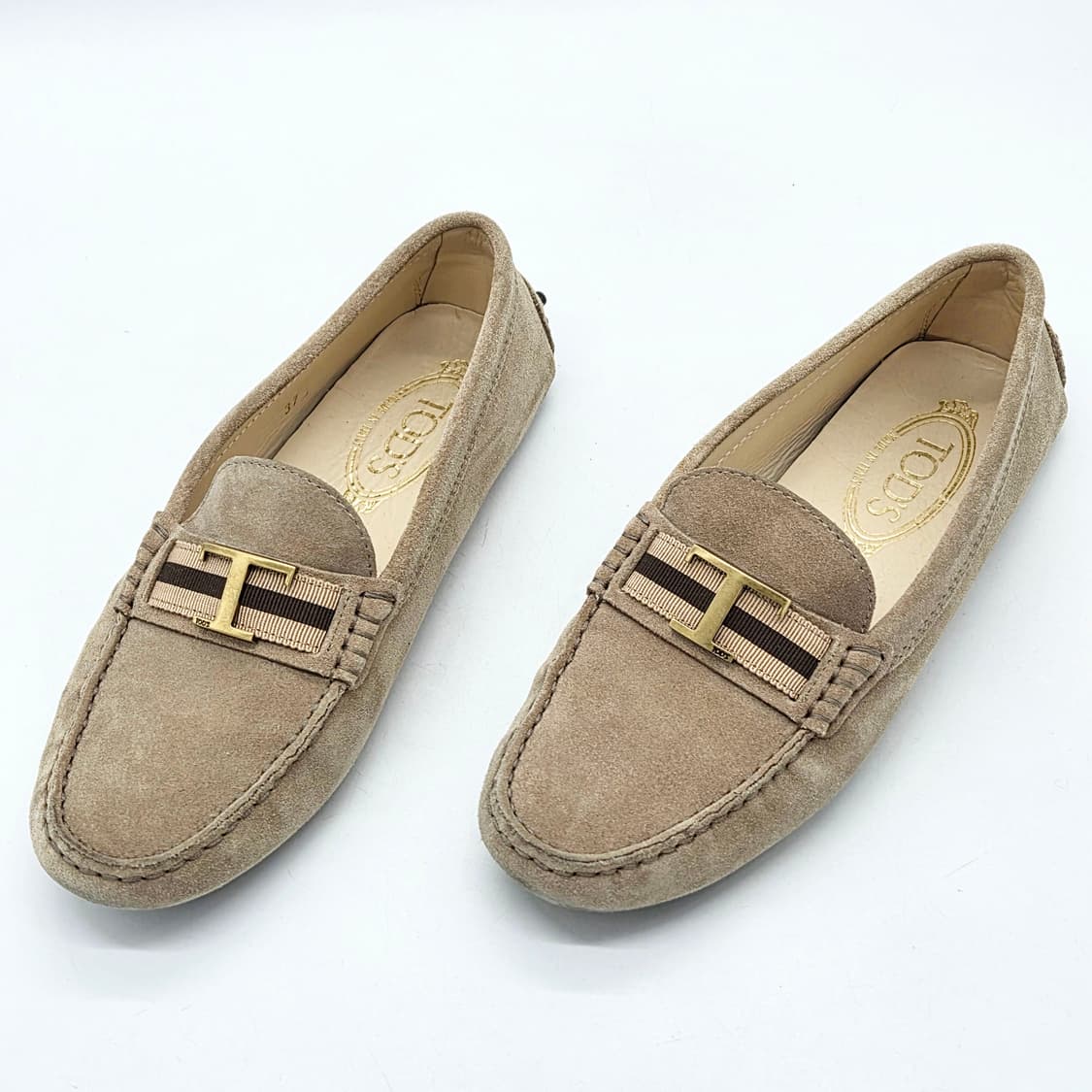  토즈 우먼스 T로고 드라이빙 슈즈 (37)  상품이미지1