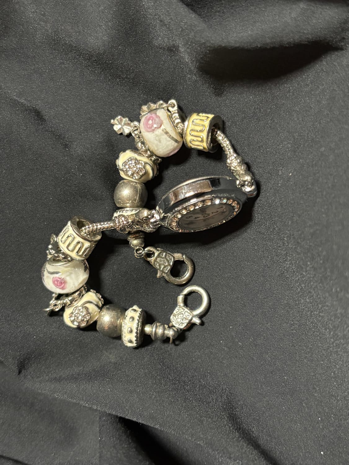 vintage beads charm bracelet watch 상품이미지8