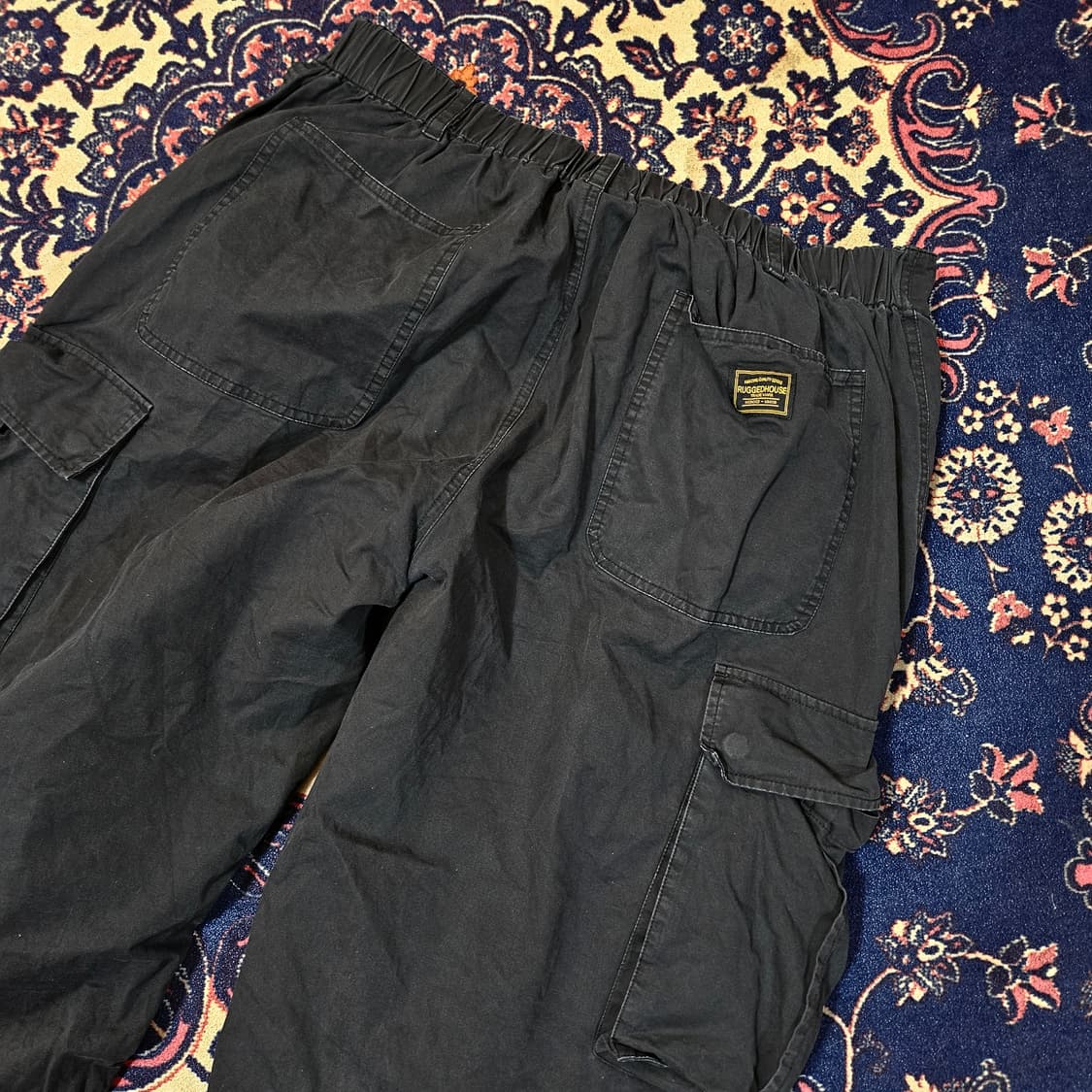 러기드하우스 다크 차콜 뒷밴딩 스트렙 카고팬츠
4XL  상품이미지8