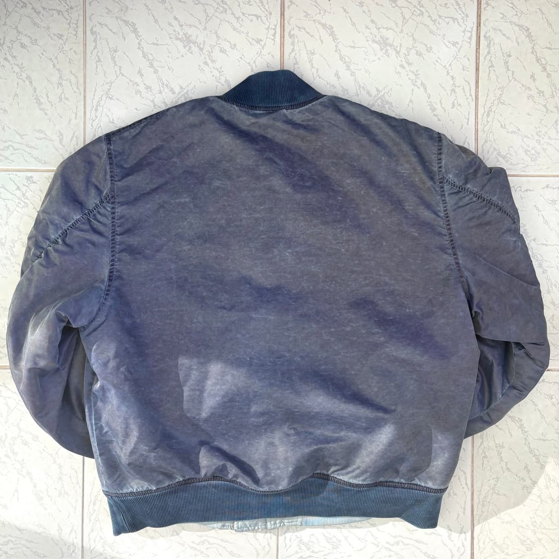 STUSSY DYED NYLON BOMBER NAVY 상품이미지2