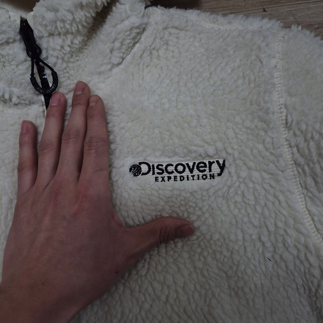 디스커버리 키즈 사이드패치 후드 뽀글이 후리스 플리스 자켓 (150) 상품이미지6