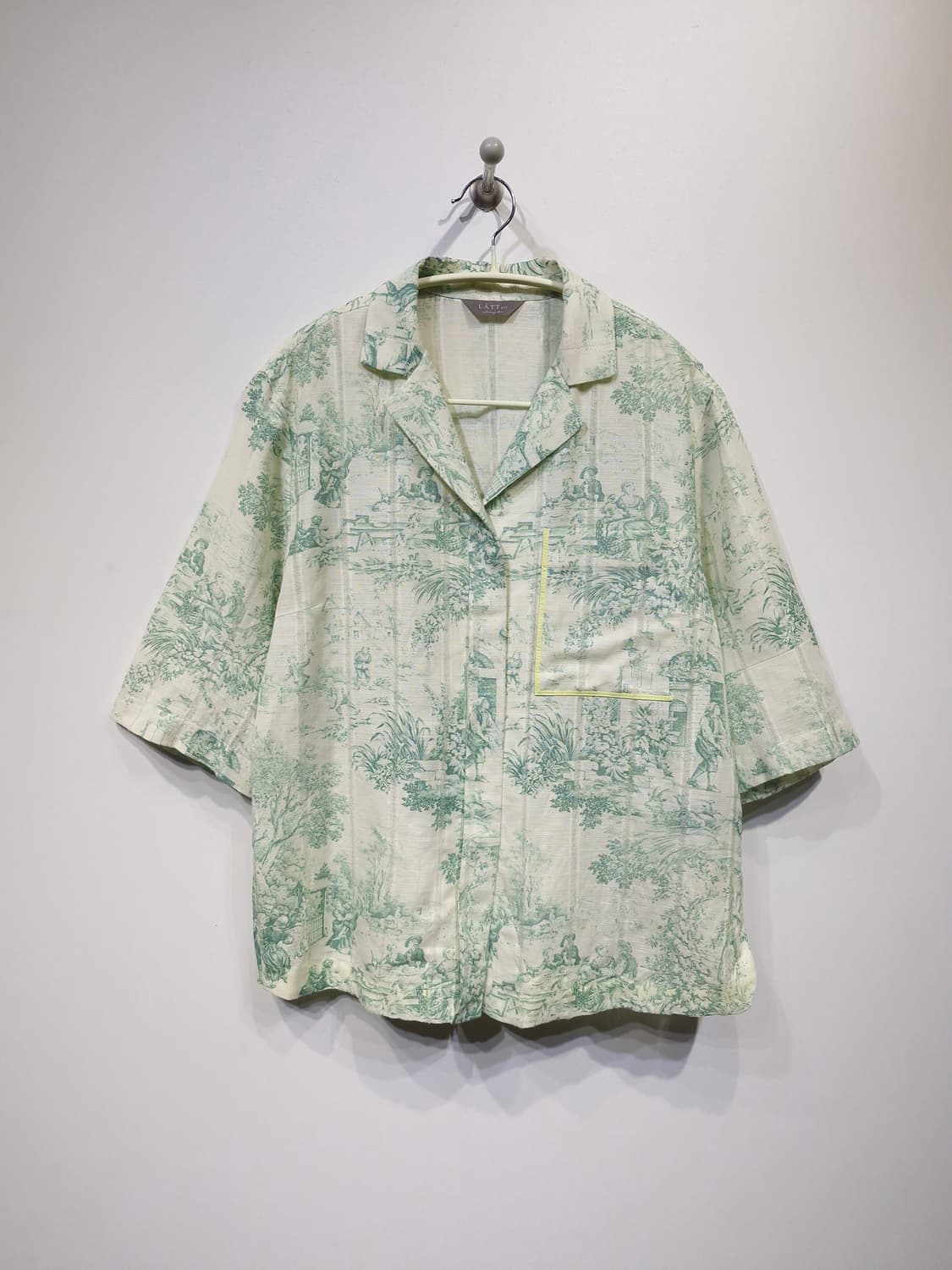 한섬 LATT 래트바이티 20ss 린넨 반팔 셔츠 상품이미지1