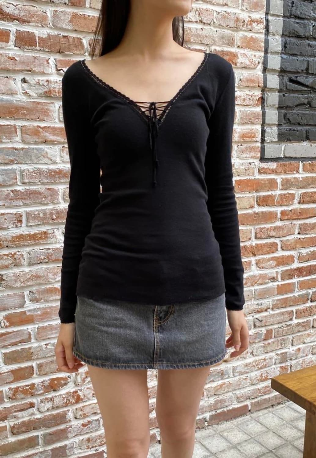 브랜디멜빌 아일렛 블랙 탑  상품이미지1