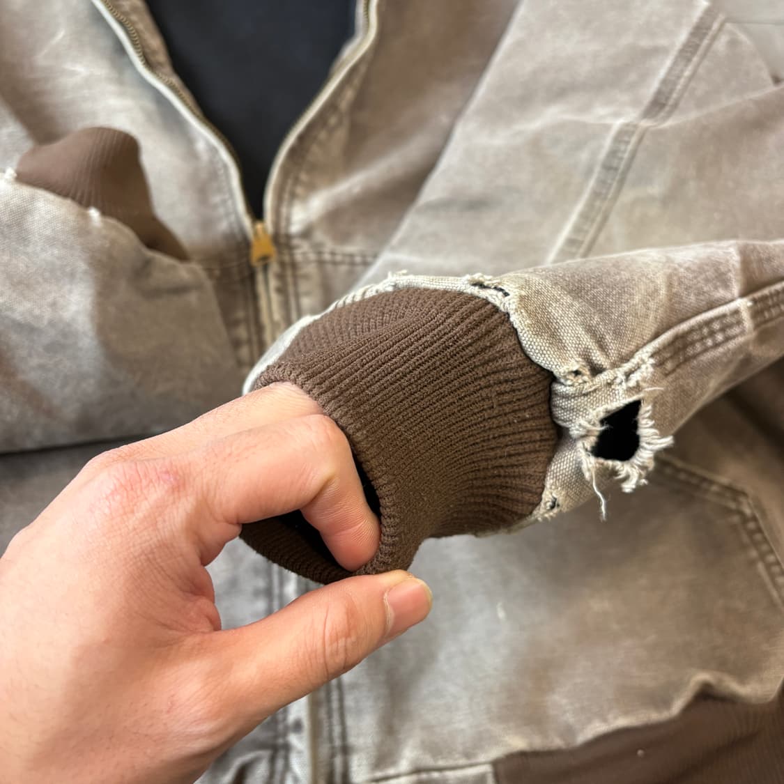 칼하트 정품 j28 브라운 액티브 자켓  상품이미지7