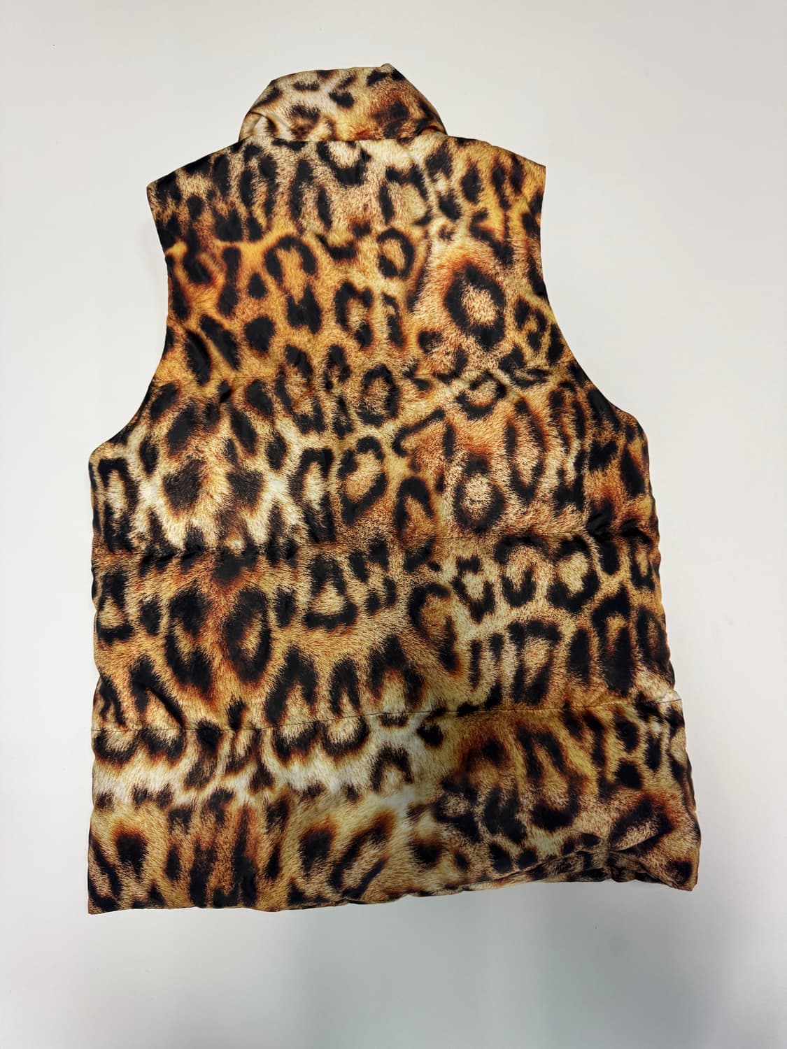 희귀!! 여성 오니츠카타이거 레오파드 패딩 조끼 상품이미지2