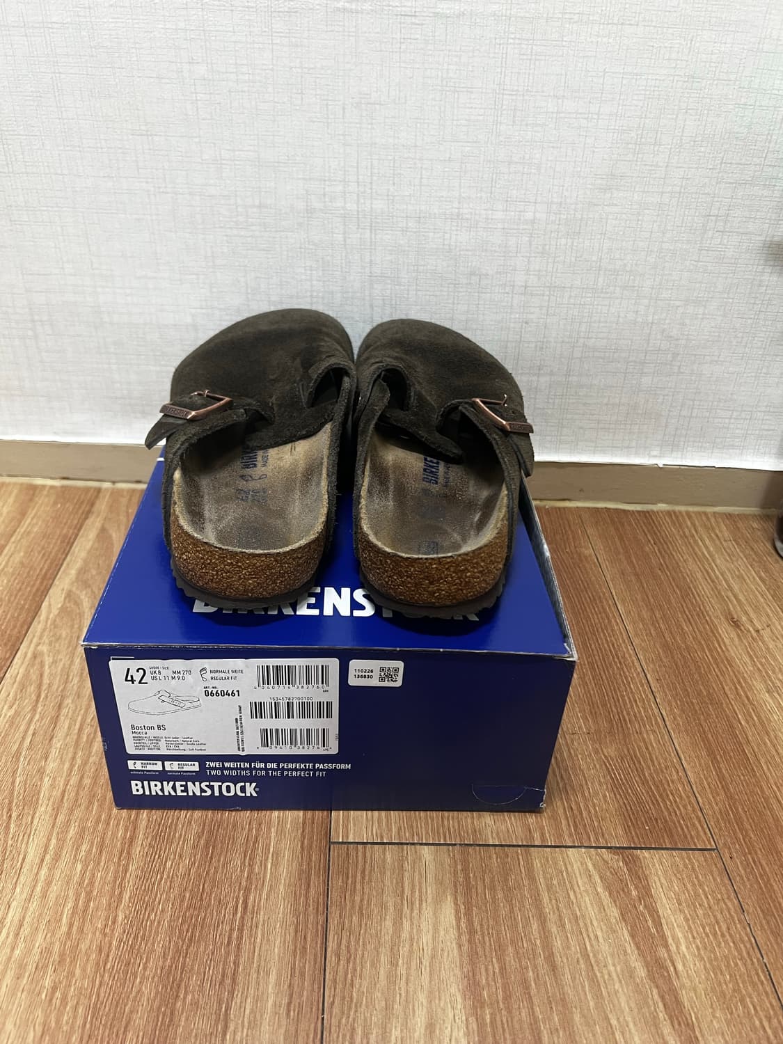 버켄스탁 보스턴 소프트 풋베드 모카 - 레귤러 (42) 판매 상품이미지6