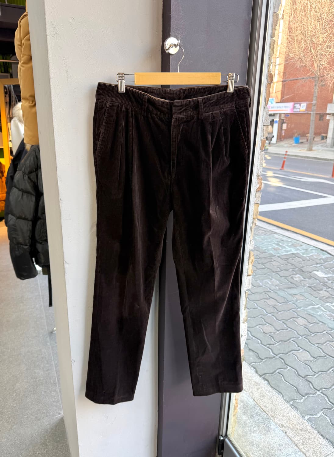 32/ 에르메스 코듀로이 투턱 팬츠 상품이미지2