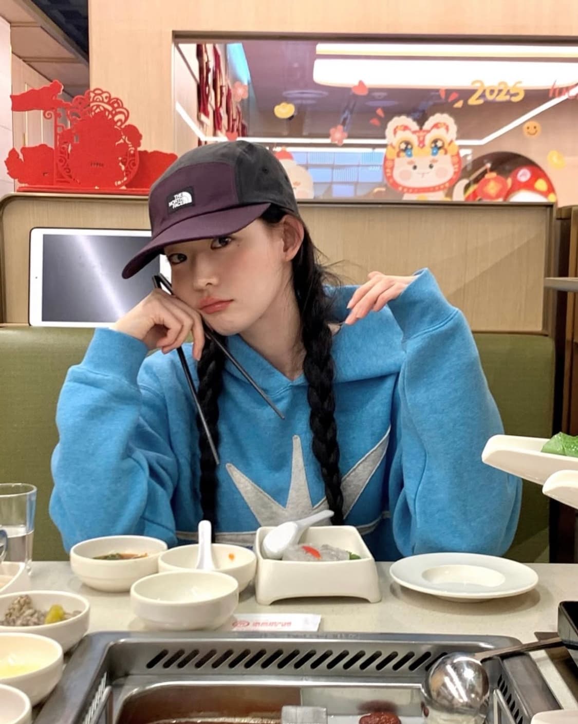 썬러브 Daybreak Hoodie Blue 상품이미지5