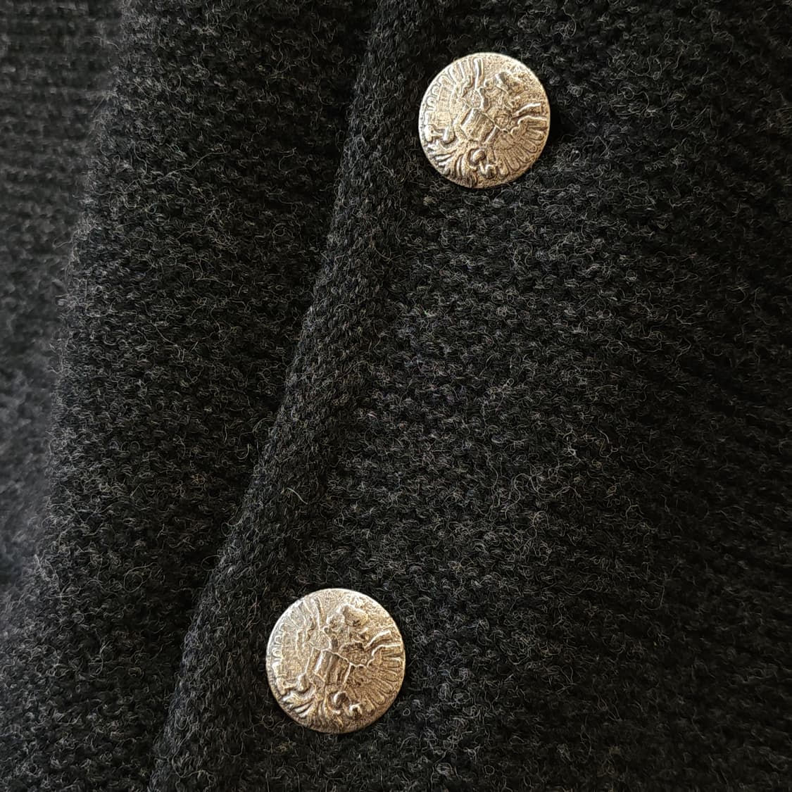 90s 프렌치 울 니트 가디건 오스트리아 티롤 자켓 헤비울 스웨터 54 상품이미지7