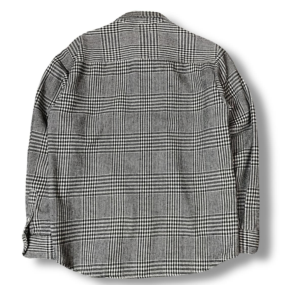 빈티지 블랙 체크 플란넬 셔츠 M 상품이미지2