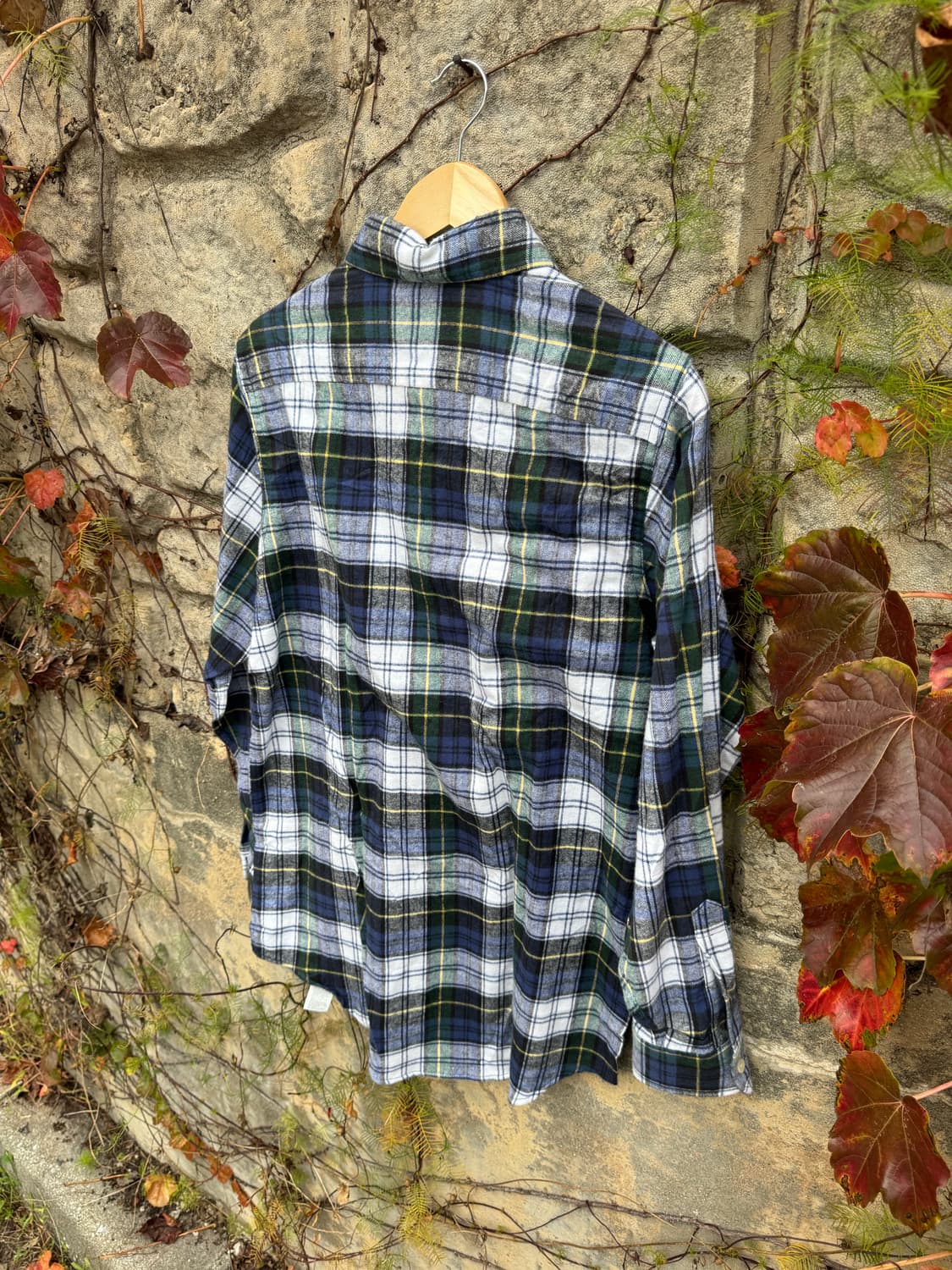 90s 엘엘빈 usa 빈티지 체크 패턴 플란넬 셔츠 S 상품이미지5