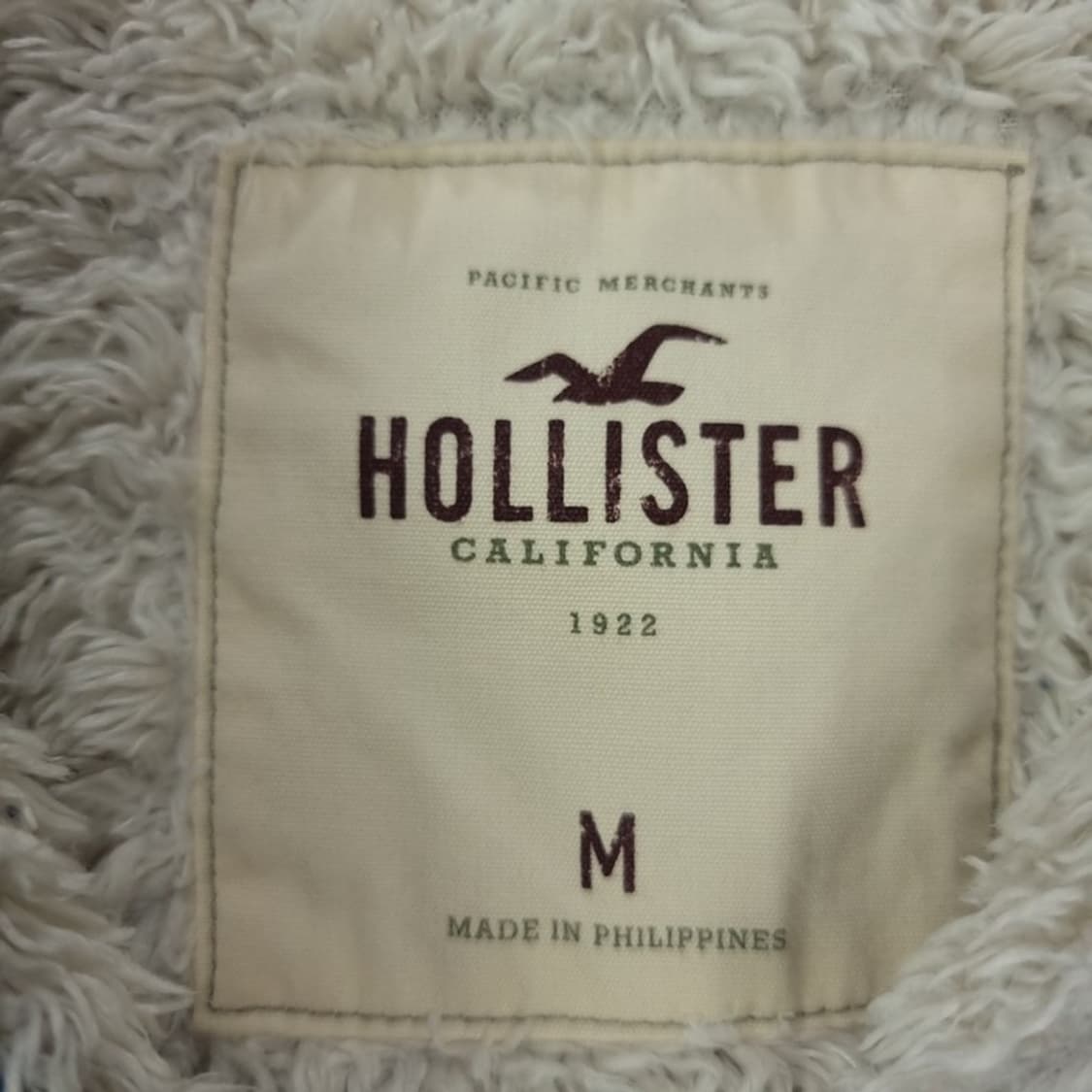 [홀리스터] Y2K 빅로고 양털 후드 집업 블루 M18532 상품이미지6