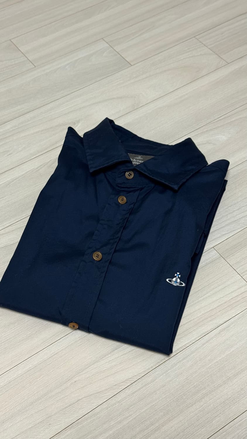 [50] 비비안 웨스트우드 맨 ORB 셔츠 네이비 상품이미지1