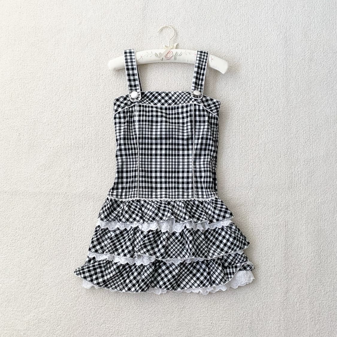 Cecil Mcbee 세실맥비 체크 왕리본 원피스 상품이미지4