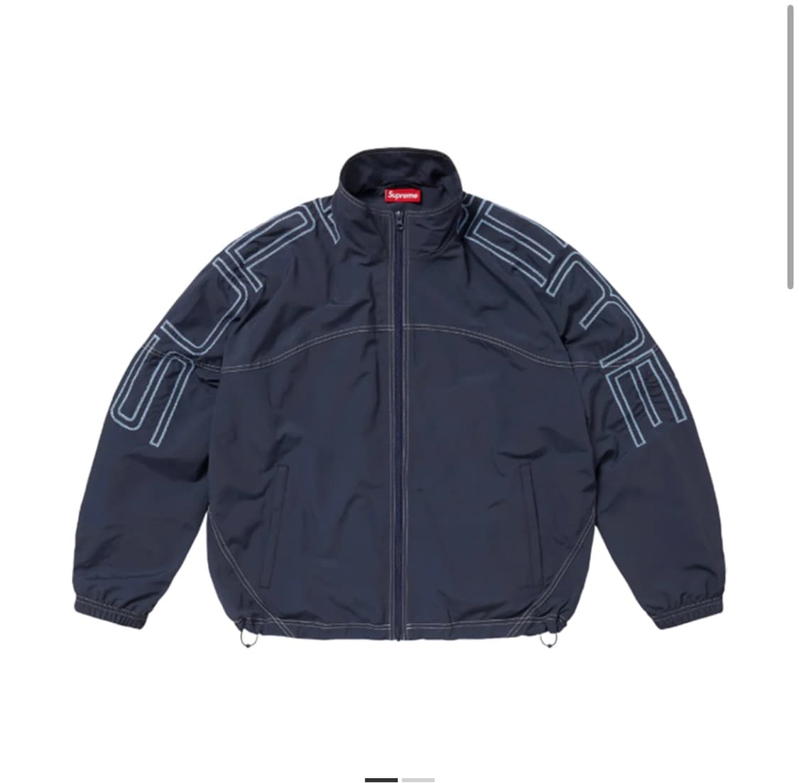 25ss 슈프림 스펠아웃 트랙 자켓 네이비 L 상품이미지4