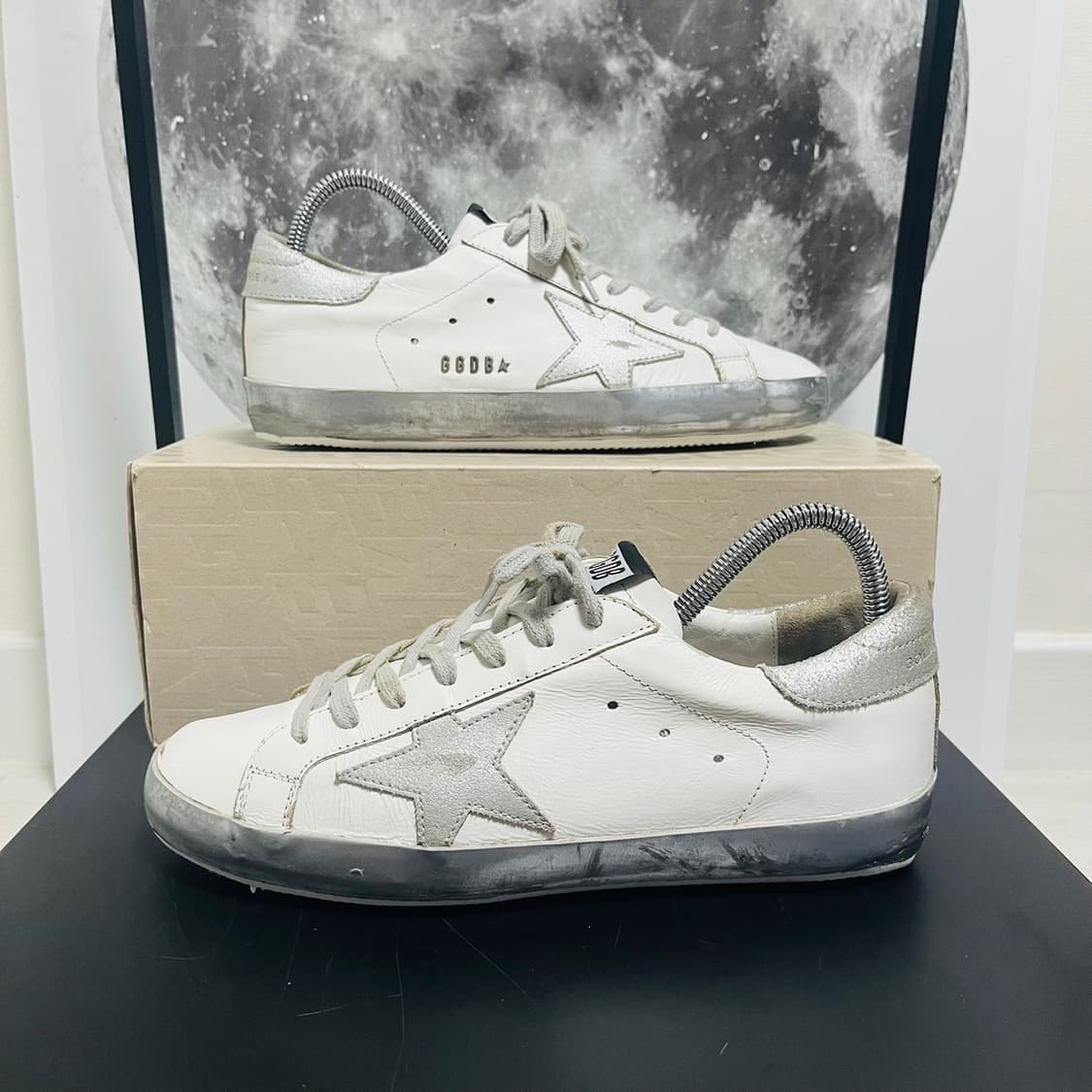 정품 40) 골든구스 스파클 실버 스니커즈 255~260 상품이미지1