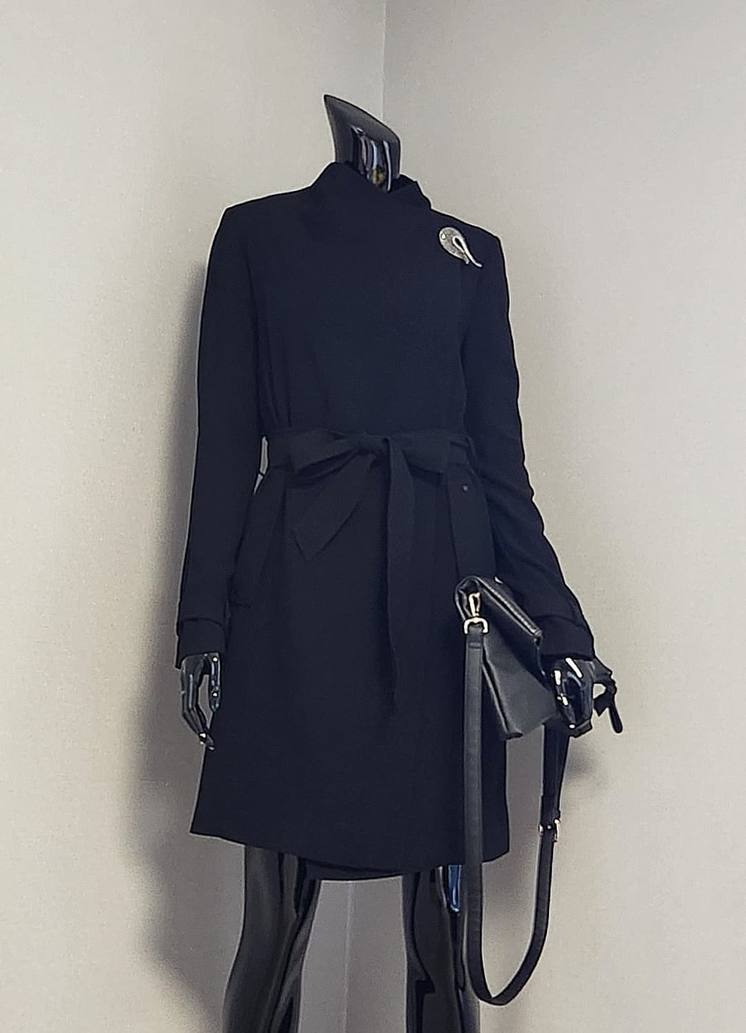 블랙  트렌치코트 상품이미지6