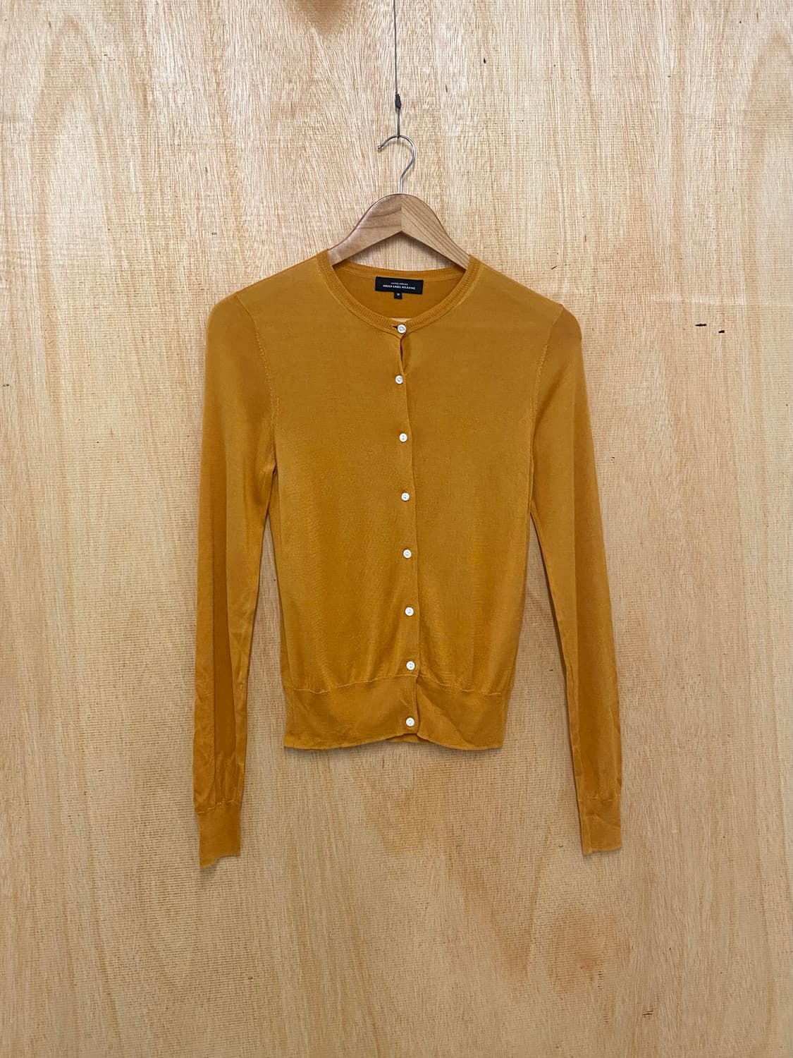 UNITED ARROWS collarless cardigan 실크 가디건 상품이미지1
