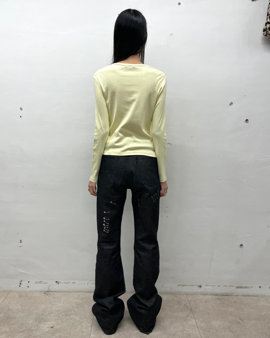 Skeleton Cubic Yellow Long Sleeve 상품이미지5