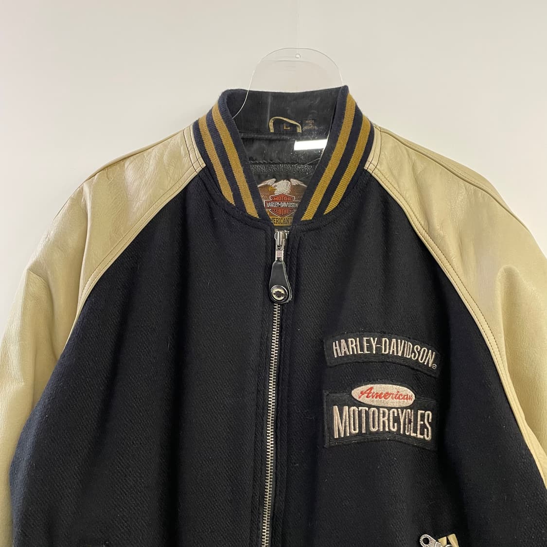 90s 할리데이비슨 가죽 바시티자켓 상품이미지3